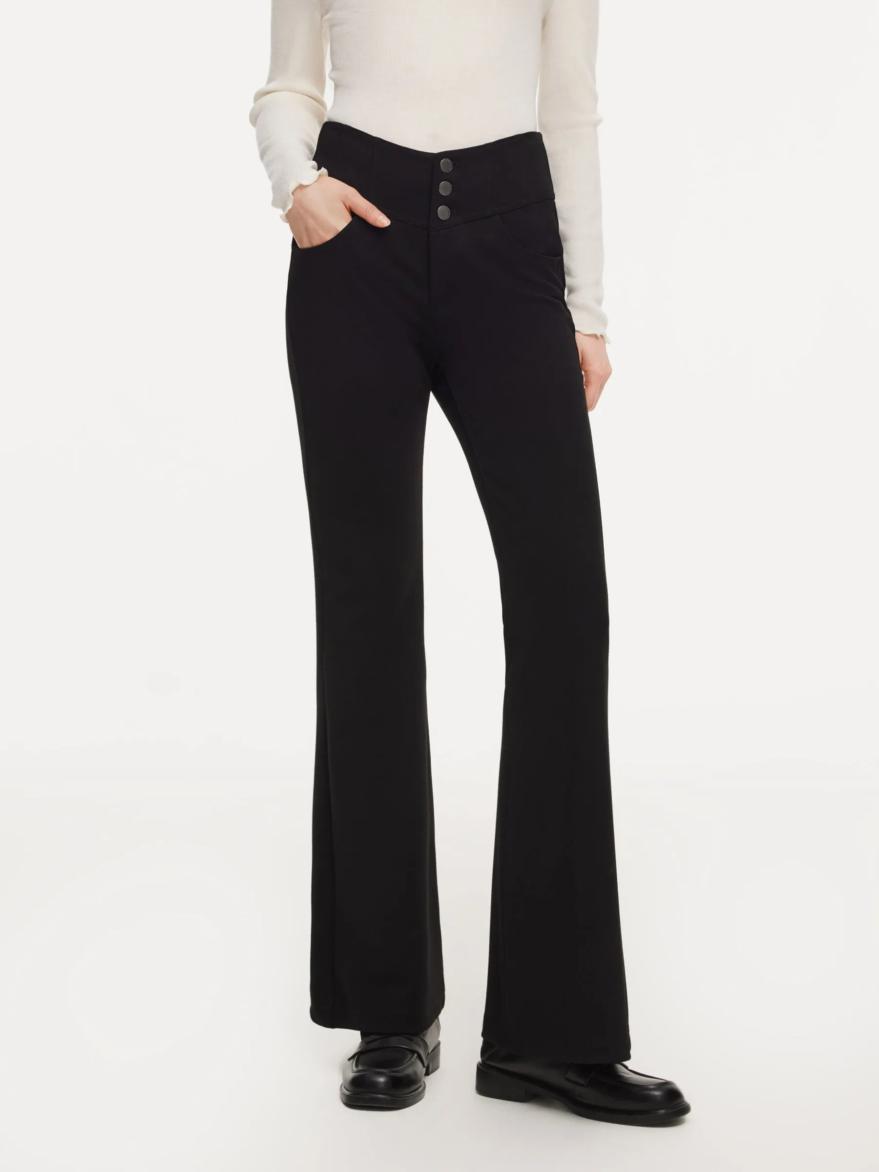 High-Waisted Women Micro-Flared Jeans sold by Goelia product image thumbnail 2