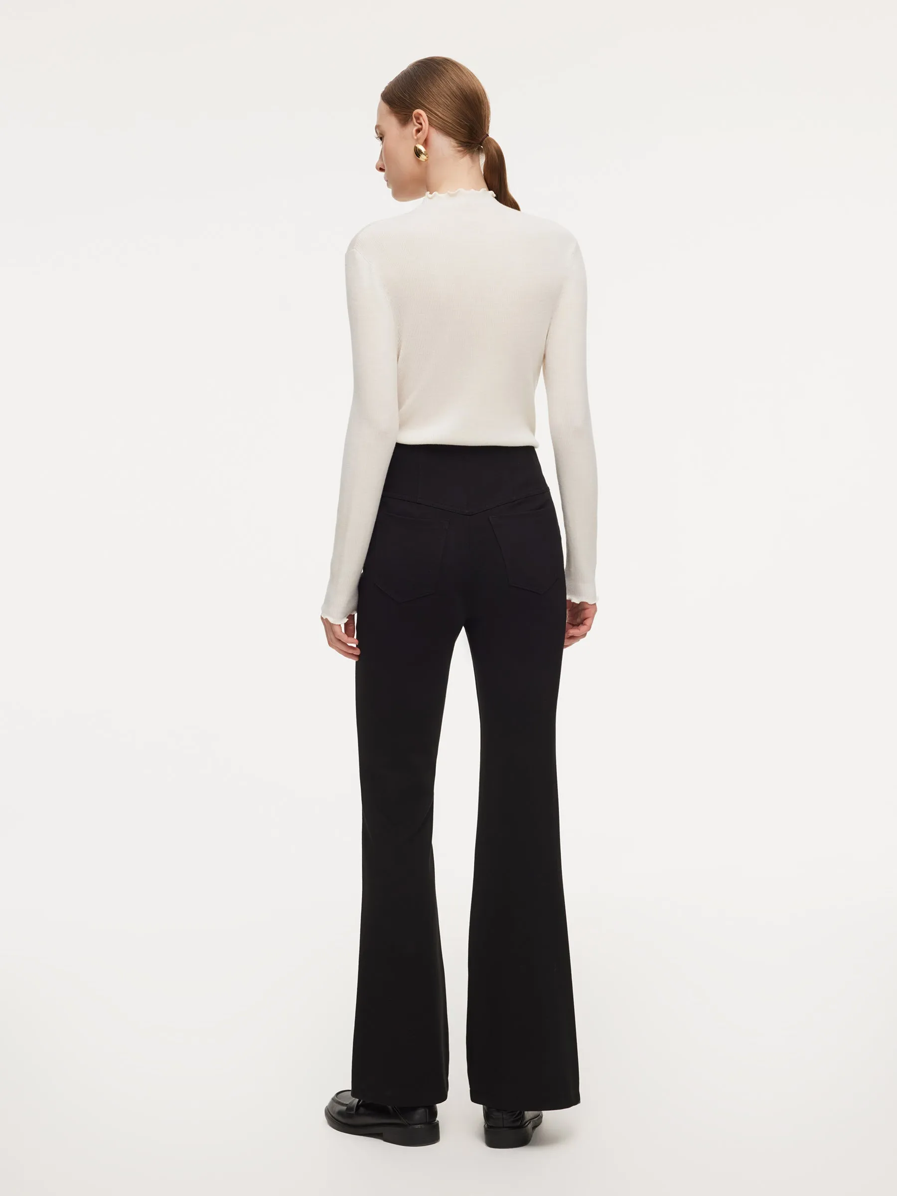 High-Waisted Women Micro-Flared Jeans sold by Goelia product image thumbnail 4