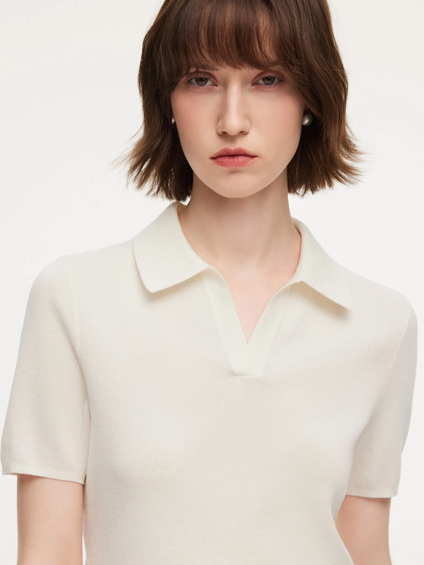 Tencel Blend Women Knit Top With Floral Print Scarf sold by Goelia product image thumbnail 5