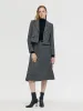 Washable Wool Crop Jacket And Half Skirt Two-piece Set sold by Goelia