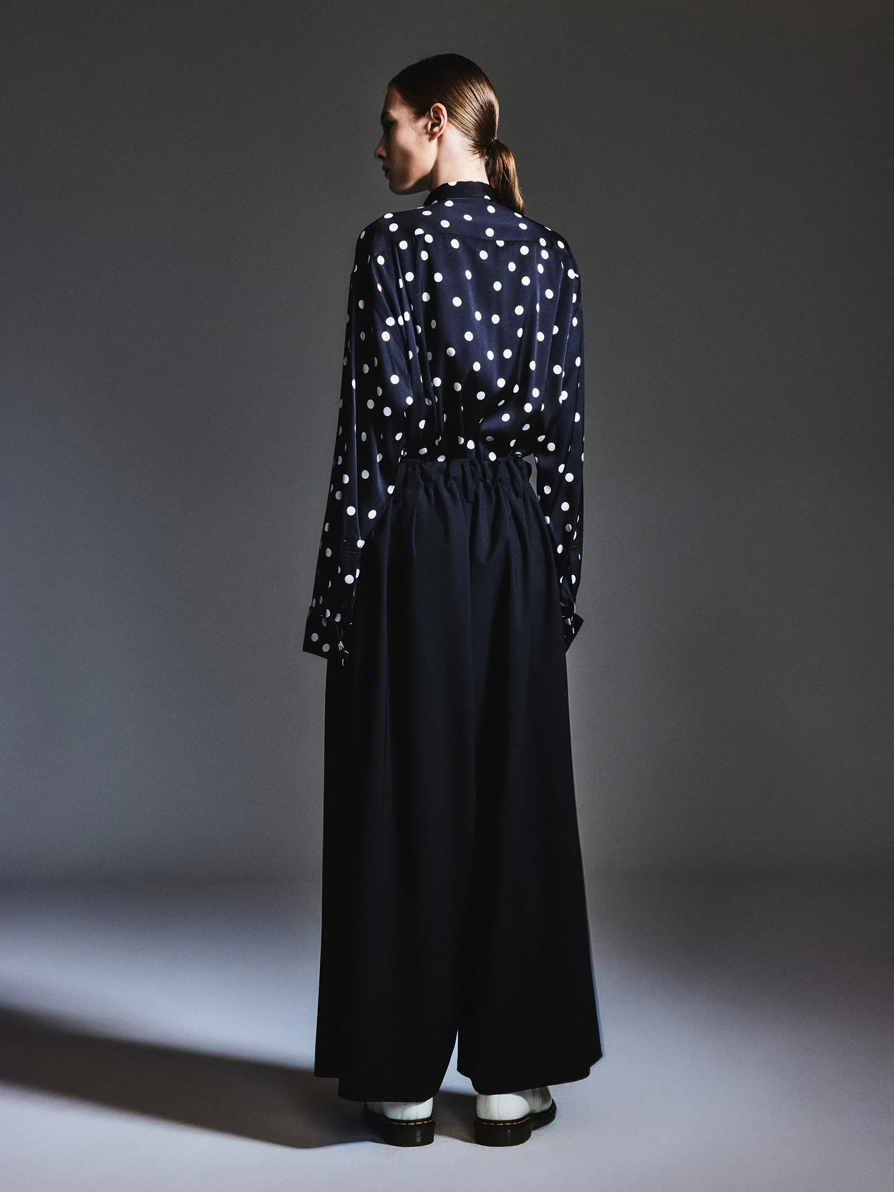 Machine Washable Wool Blend Loose Fit Unisex Barrel Leg Pants sold by Goelia product image thumbnail 4