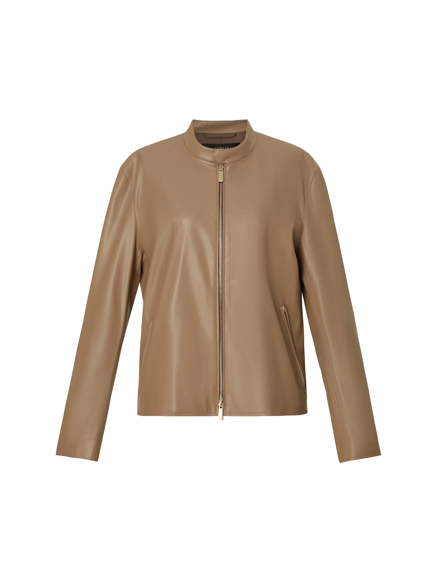 PU Leather H-Line Zip-Up Unisex Jacket sold by Goelia product image thumbnail 2