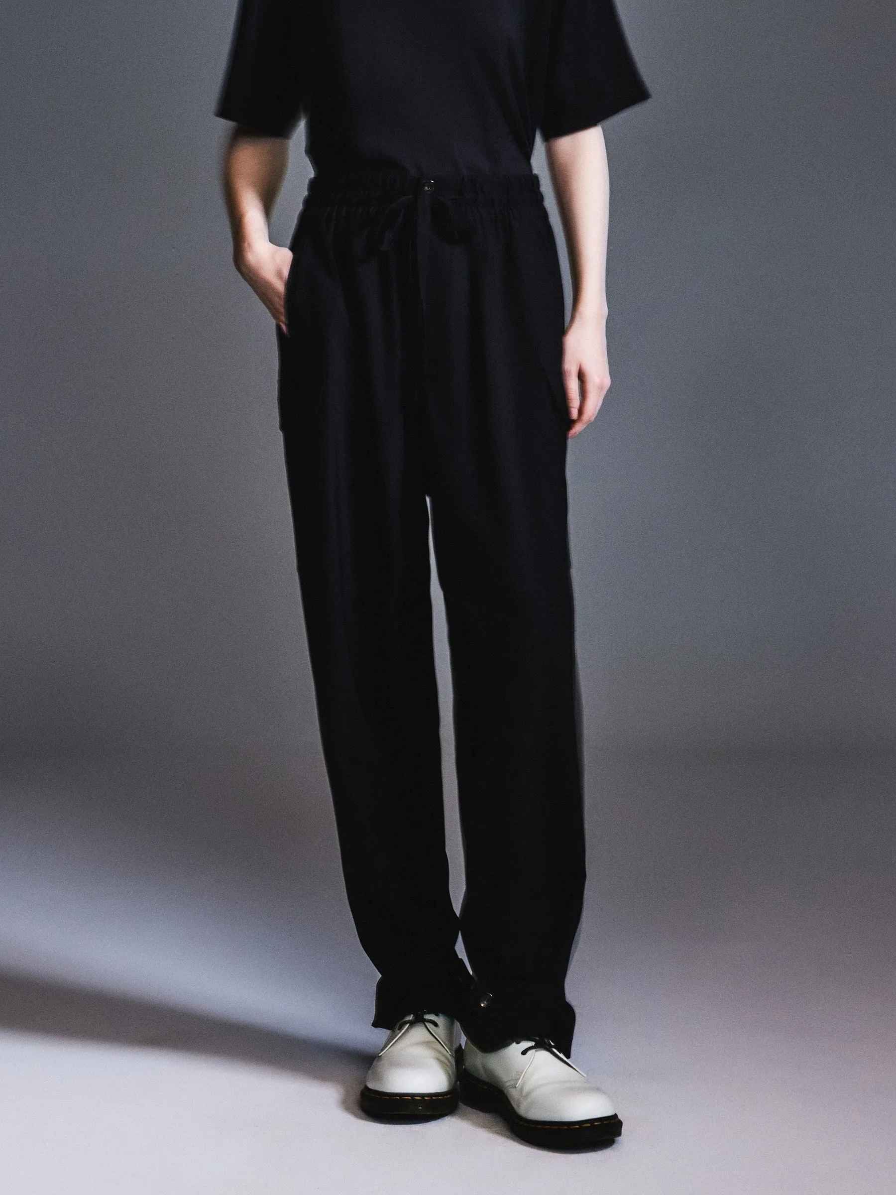 Machine Washable Wool Blend Unisex Straight Leg Pants sold by Goelia