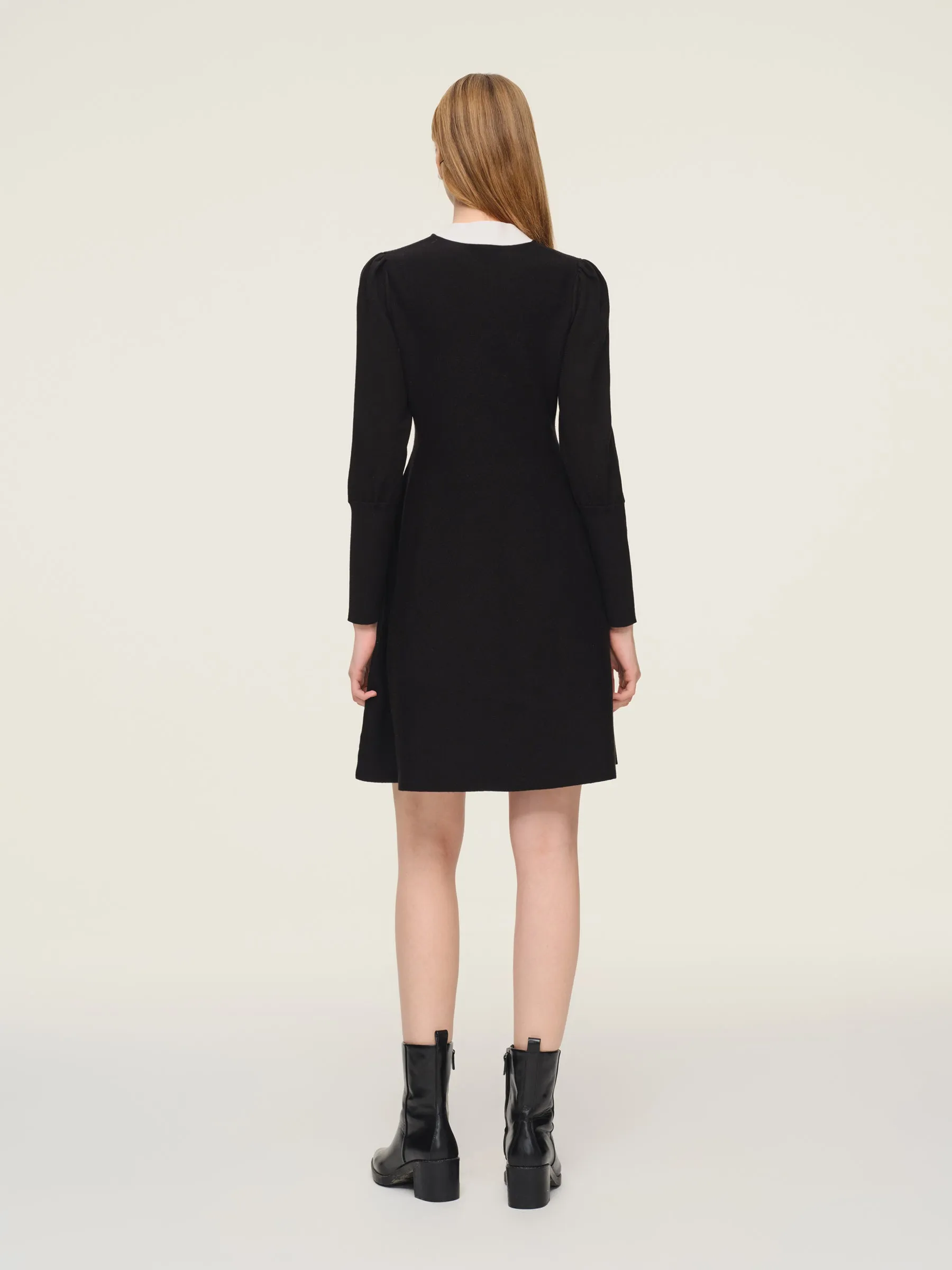 Tencel Blend Tie Front Women Knit Mini Dress sold by Goelia product image thumbnail 3