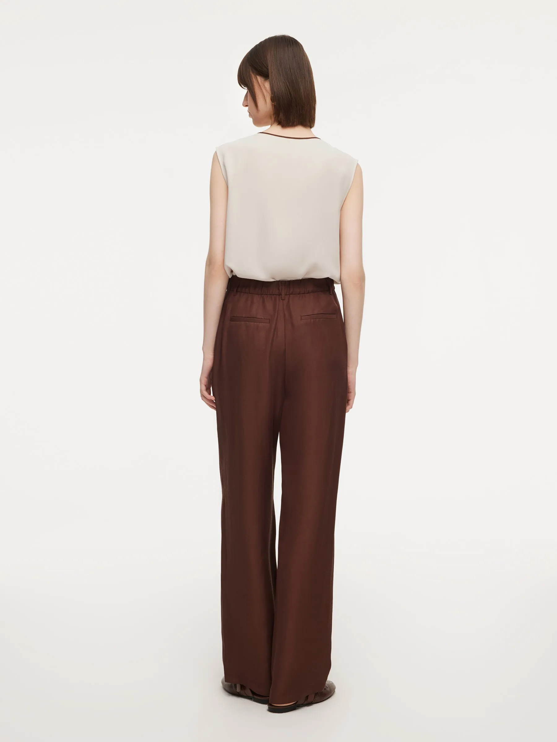Tencel Acetate Linen Blend Women Pants sold by Goelia product image thumbnail 5
