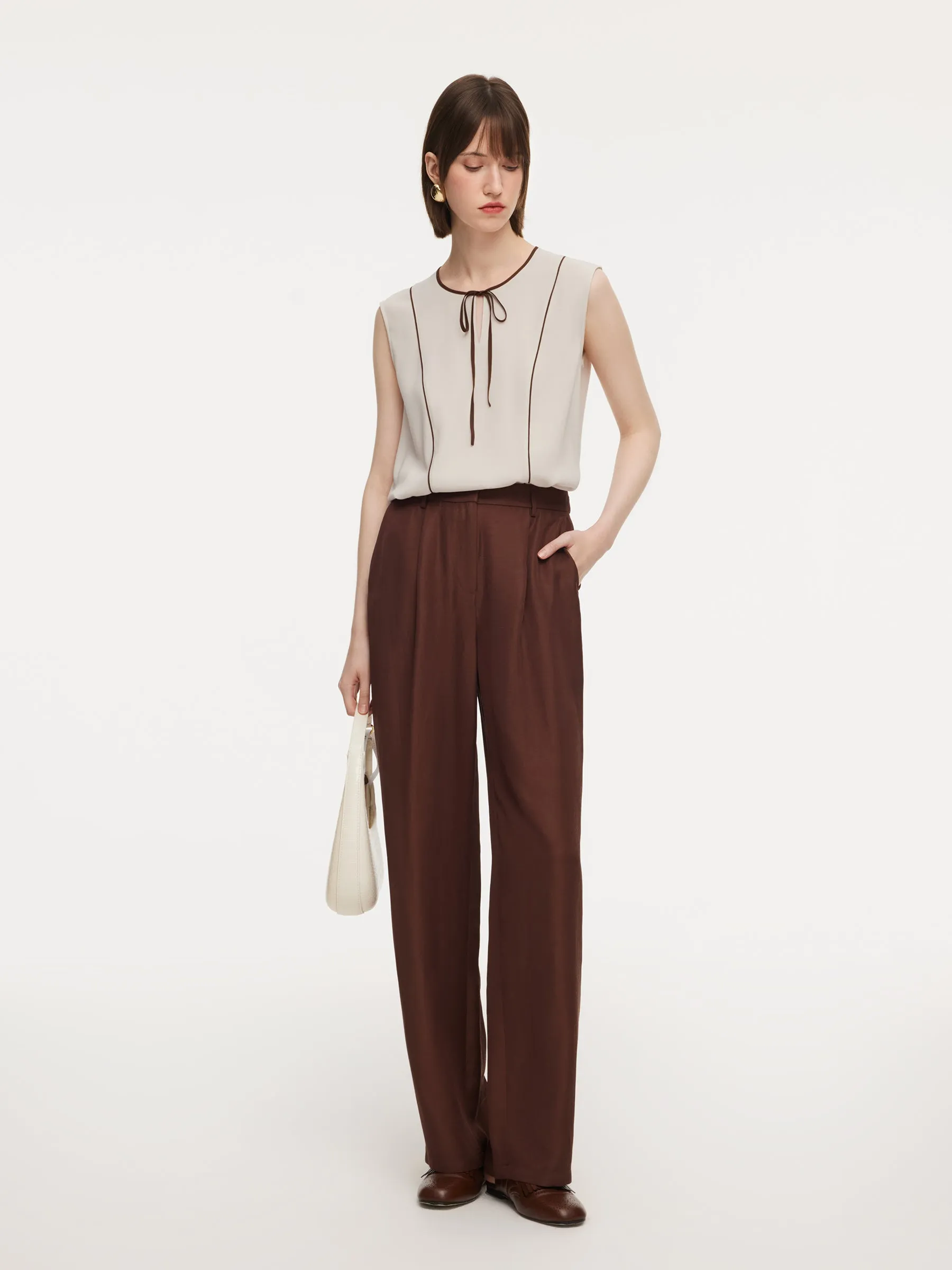 Tencel Acetate Linen Blend Women Pants sold by Goelia product image thumbnail 2