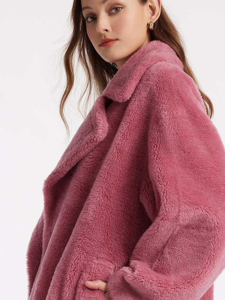 Lamb Wool Oversized Teddy Coat sold by Goelia product image thumbnail 5