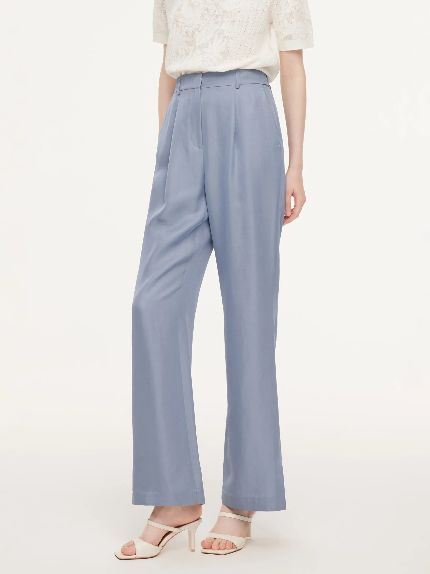 Acetate Tencel Linen Blend Women Suit Pants sold by Goelia product image thumbnail 5