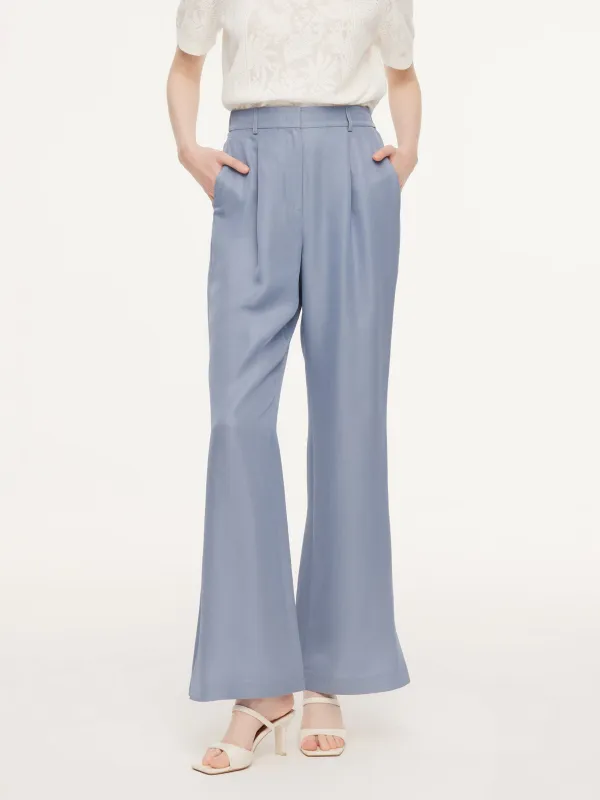 Acetate Tencel Linen Blend Women Suit Pants sold by Goelia