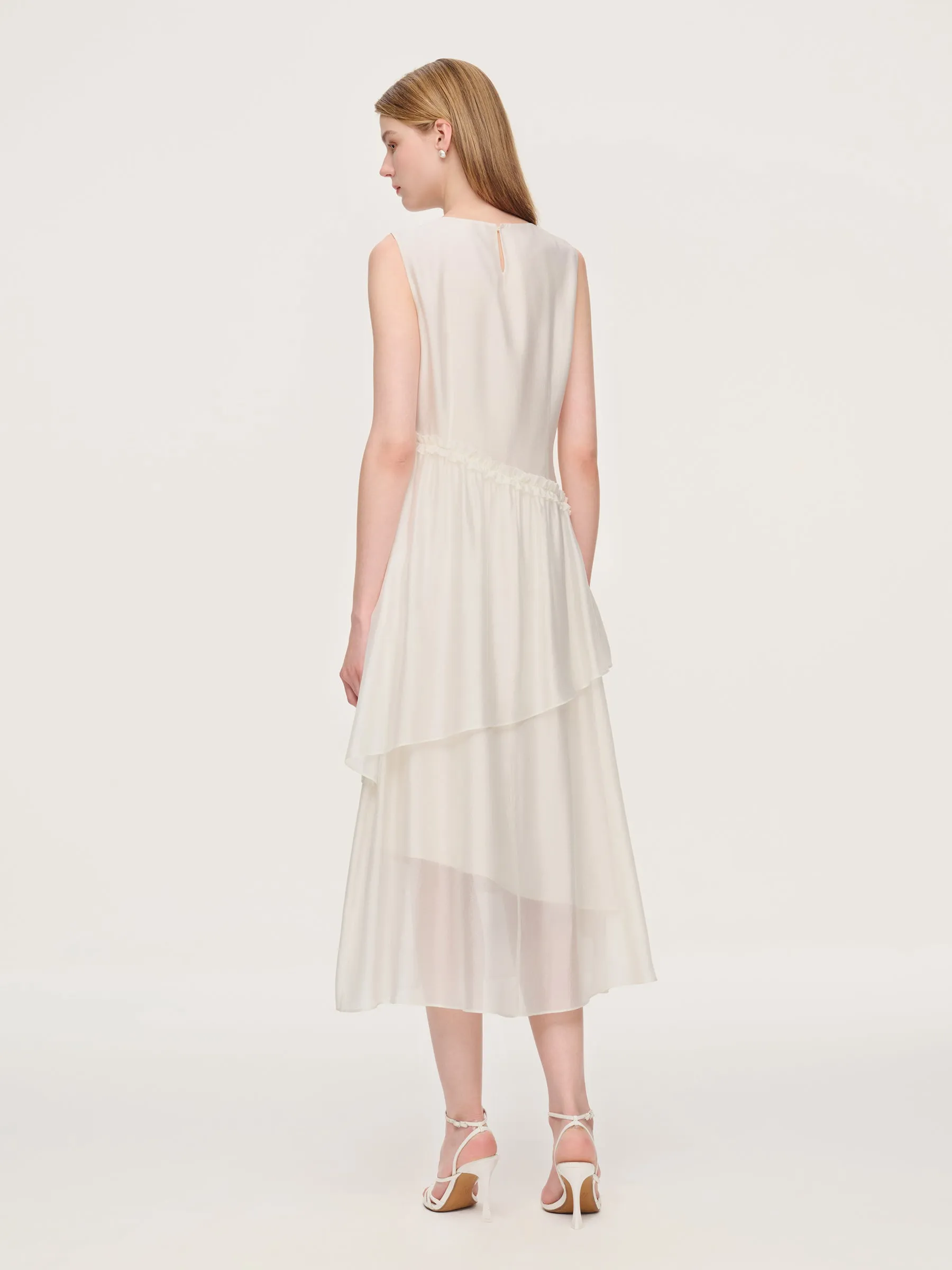 Ruffle Sleeveless Women Tiered Maxi Dress sold by Goelia product image thumbnail 3