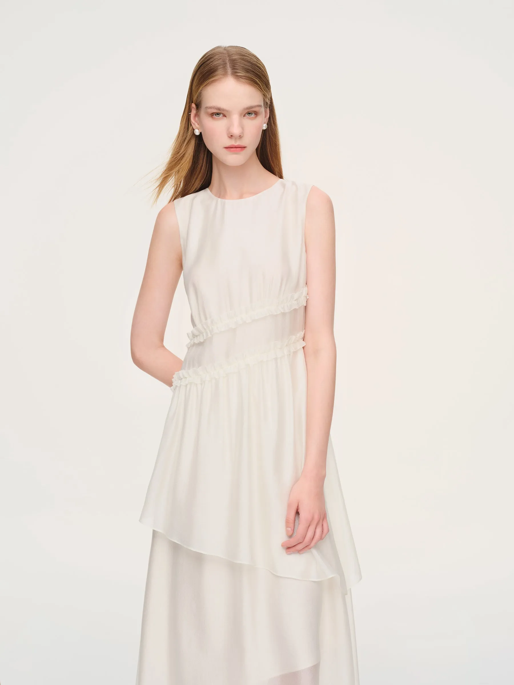 Ruffle Sleeveless Women Tiered Maxi Dress sold by Goelia product image thumbnail 5