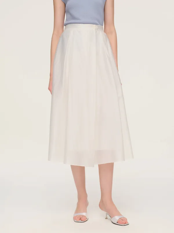 Tencel Blend Adjustable Waist Women A-Line Culottes sold by Goelia