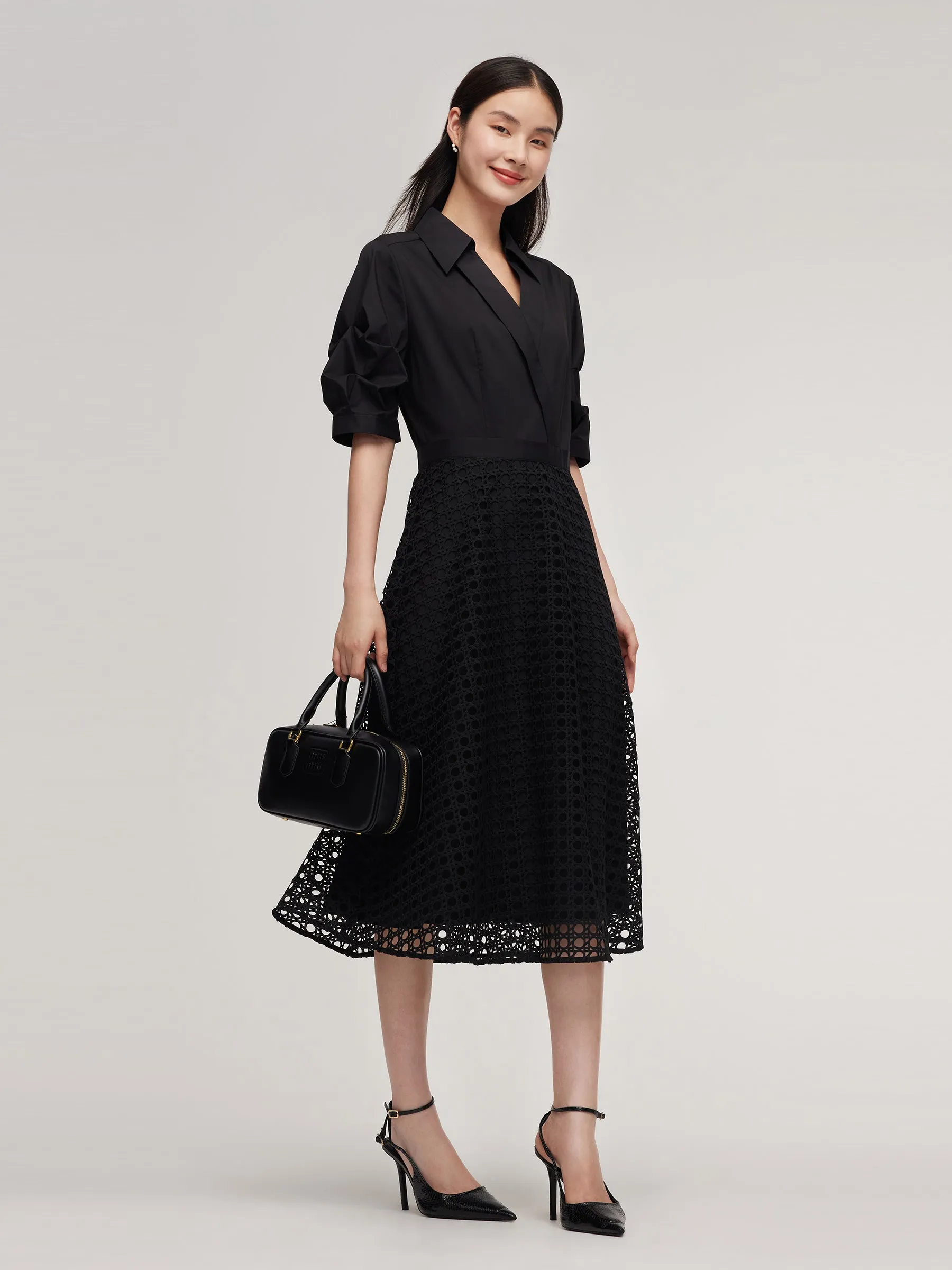 Lace Patchwork Women Maxi Dress sold by Goelia product image thumbnail 4