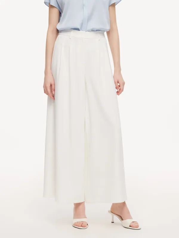 Four-Way Stretch Relaxed Ankle Length Women Pants made by Goelia