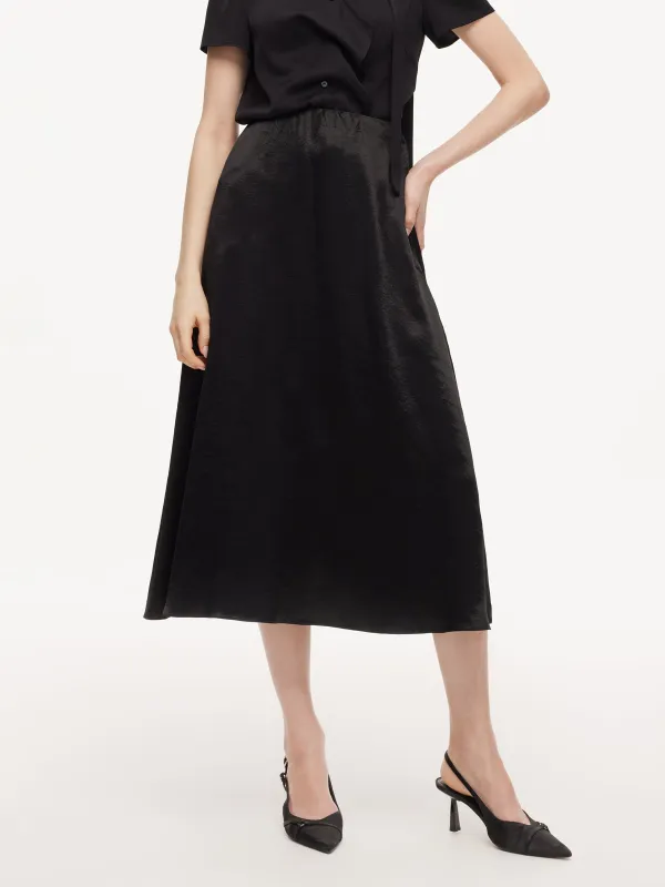 100% Acetate Women A-Line Skirt made by Goelia