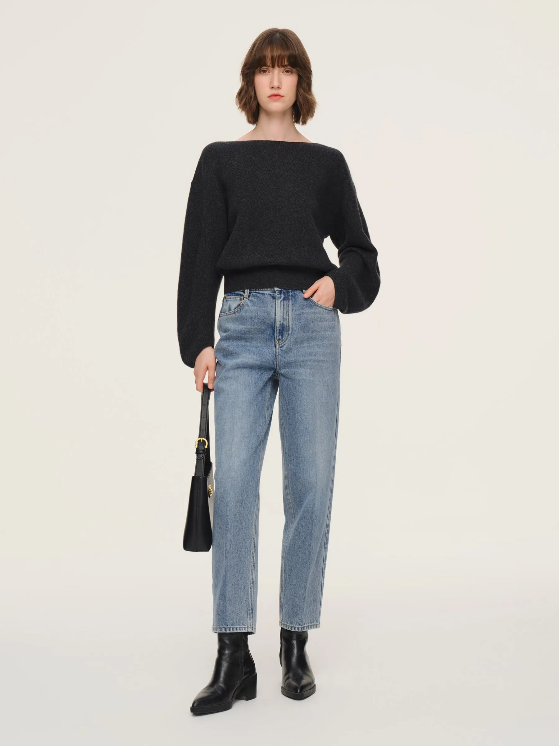 100% Cotton Denim Women Tapered Ankle Jeans sold by Goelia product image thumbnail 2