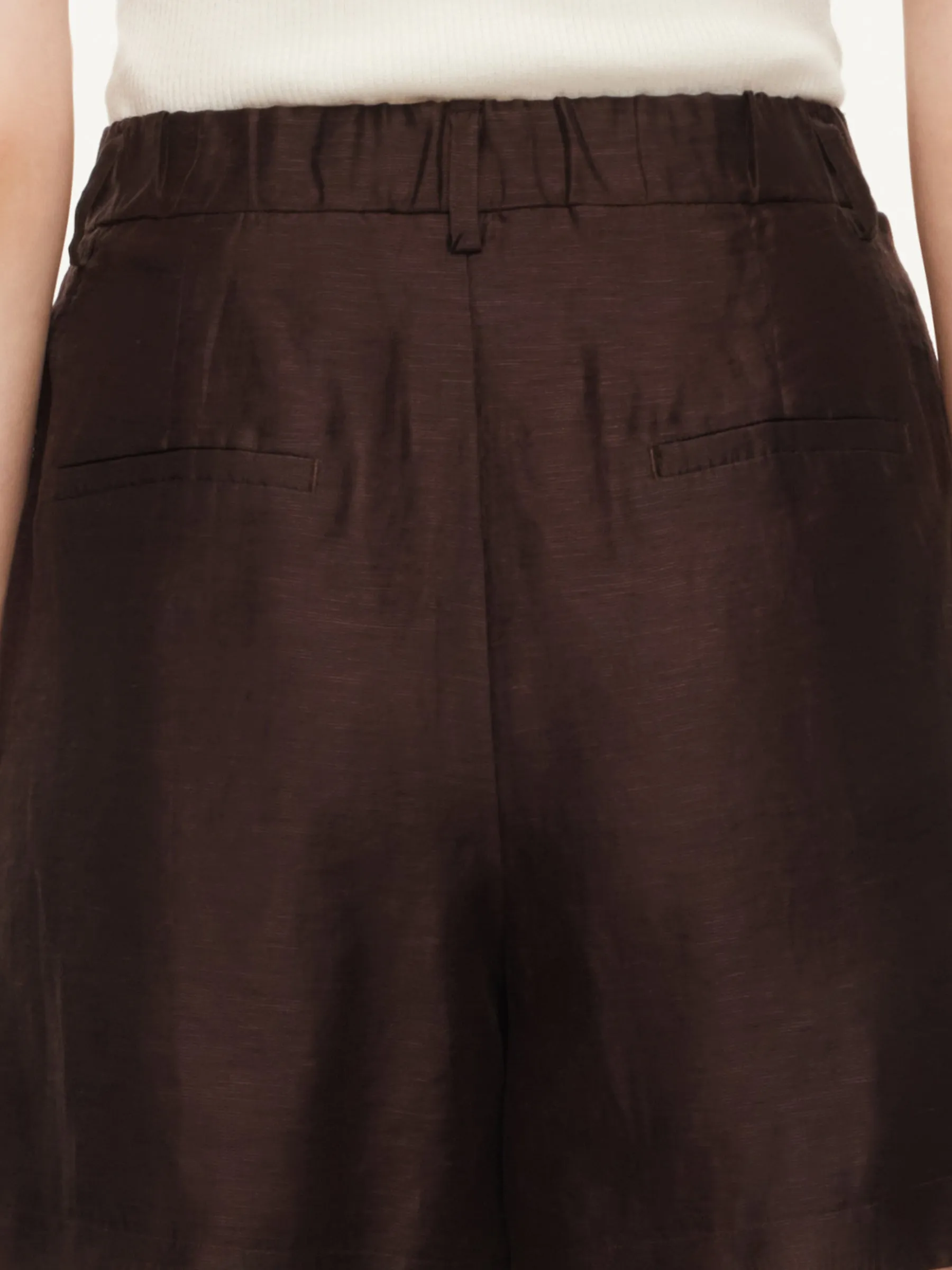 Tencel Linen Blend Women A-Line Shorts sold by Goelia product image thumbnail 5