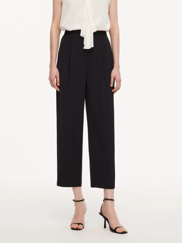 [Preview] Elastic Back Waist Women Tapered Cropped Pants made by Goelia