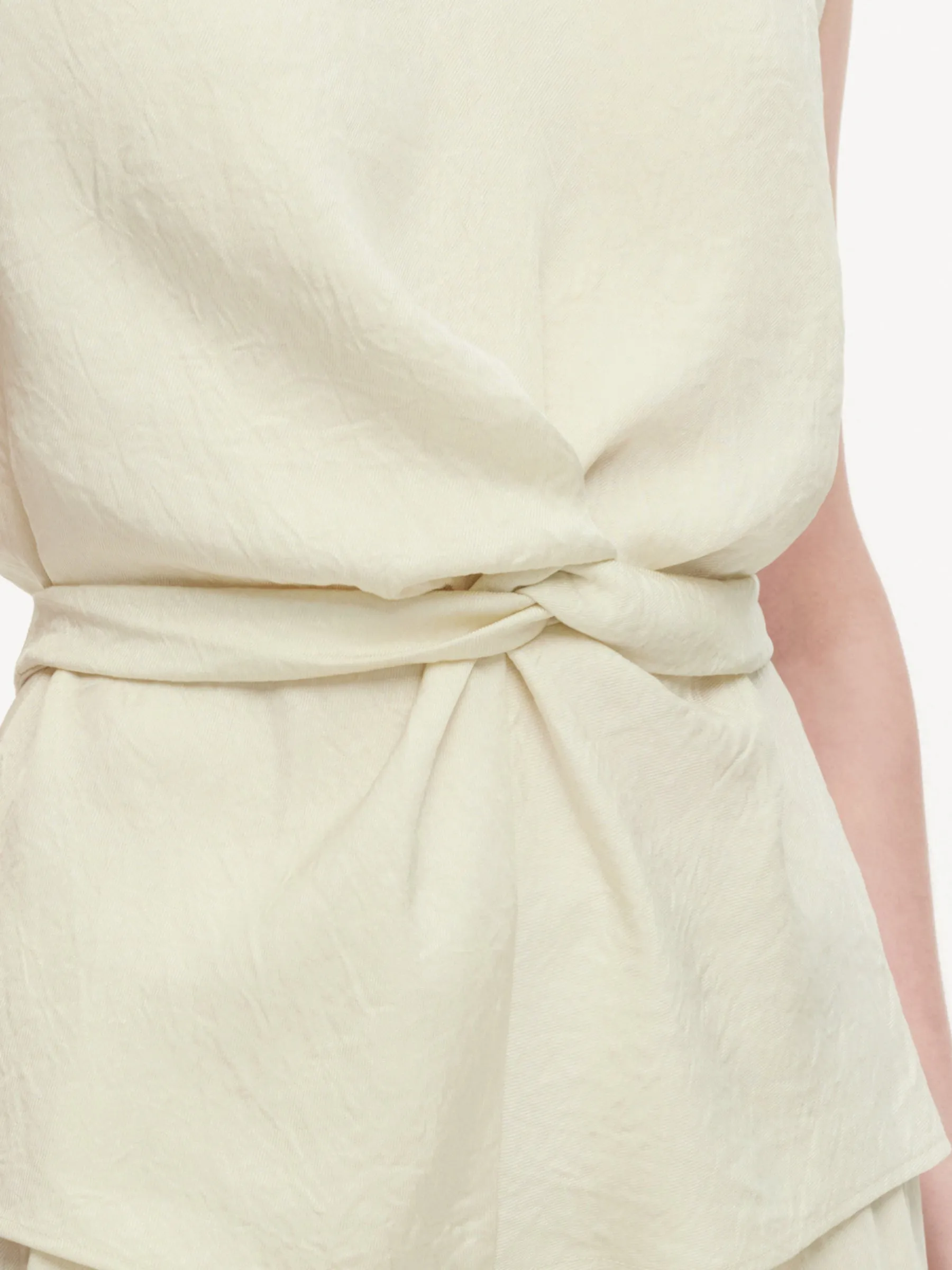 100% Acetate Back Tie Women Cap Sleeve Top sold by Goelia product image thumbnail 5
