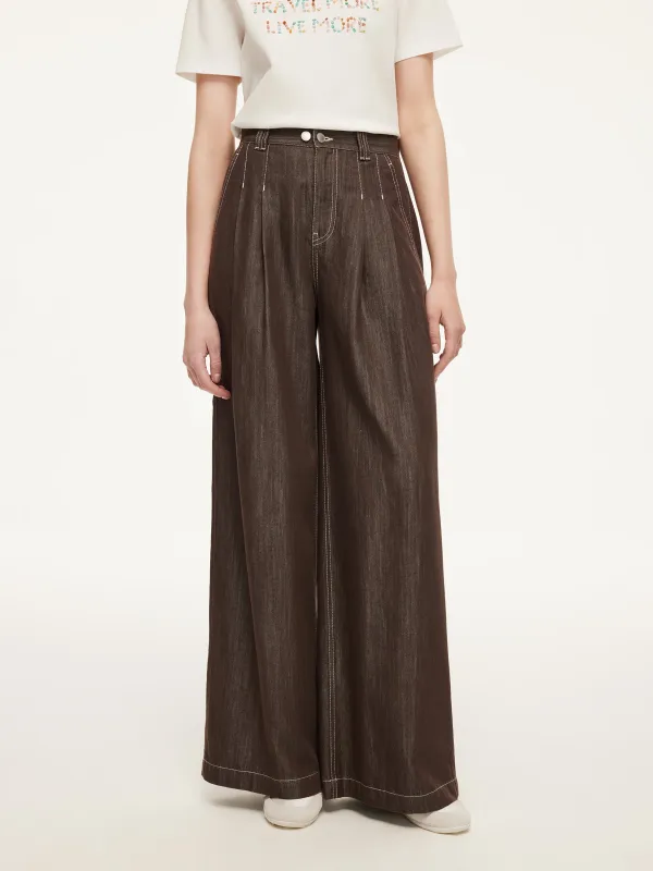 [Preview] Lyocell Blend Denim Women Straight Leg Jeans made by Goelia