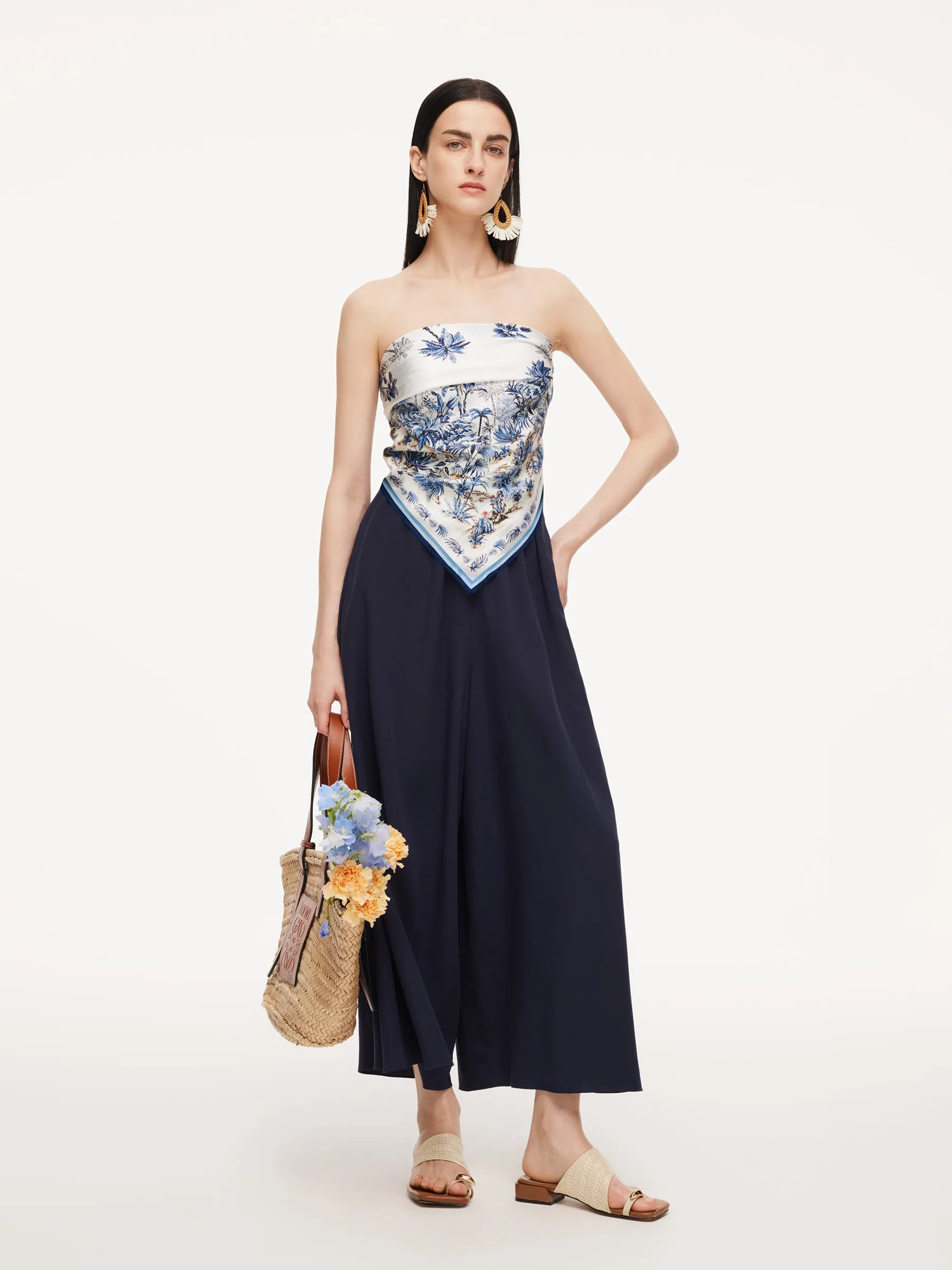 Pre-Order 14MM Mulberry Silk Women Floral Print Scarf sold by Goelia product image thumbnail 2