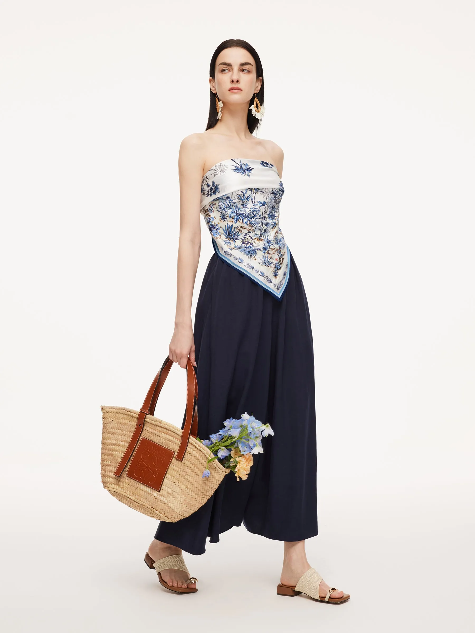 Pre-Order 14MM Mulberry Silk Women Floral Print Scarf sold by Goelia product image thumbnail 3