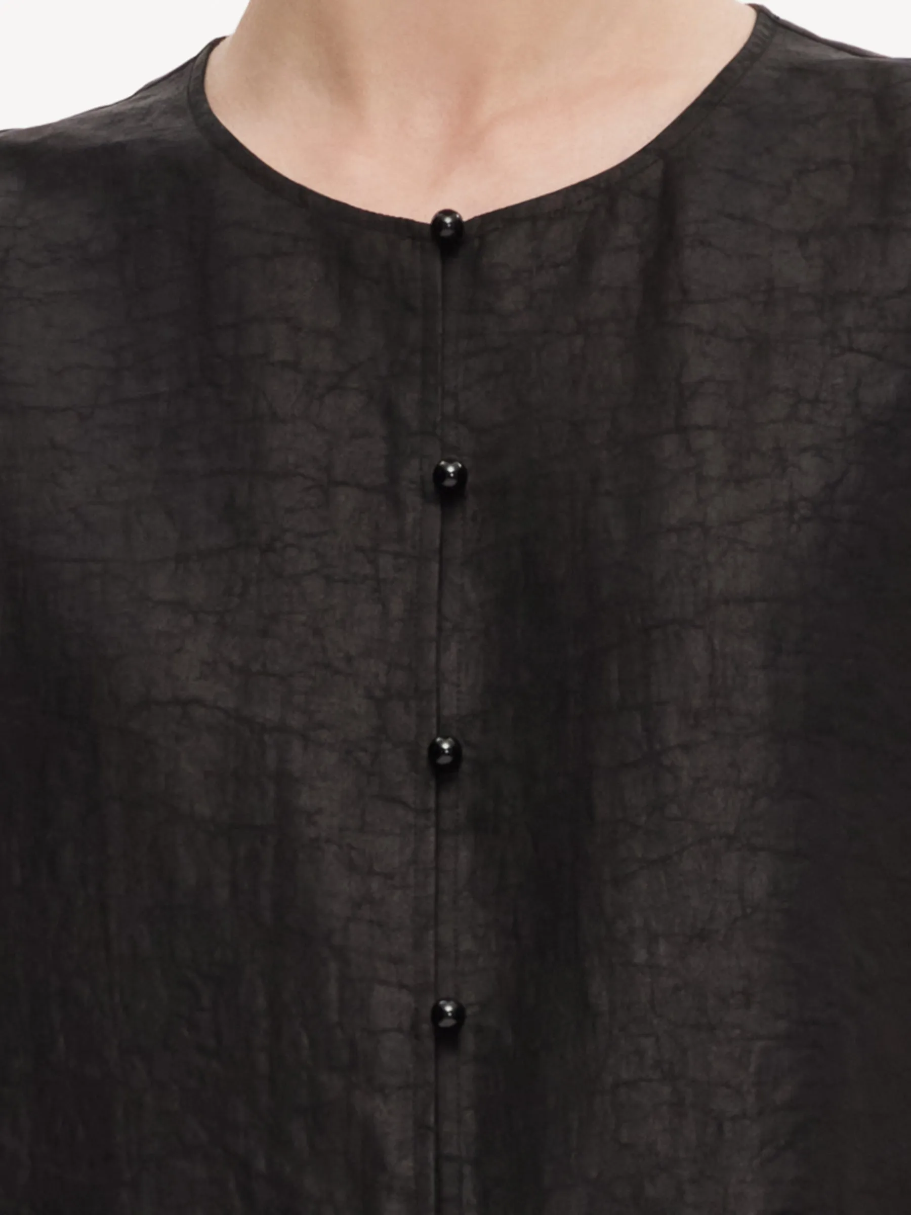 18MM Gambiered Canton Gauze Women Embroidered Hem Vest sold by Goelia product image thumbnail 5