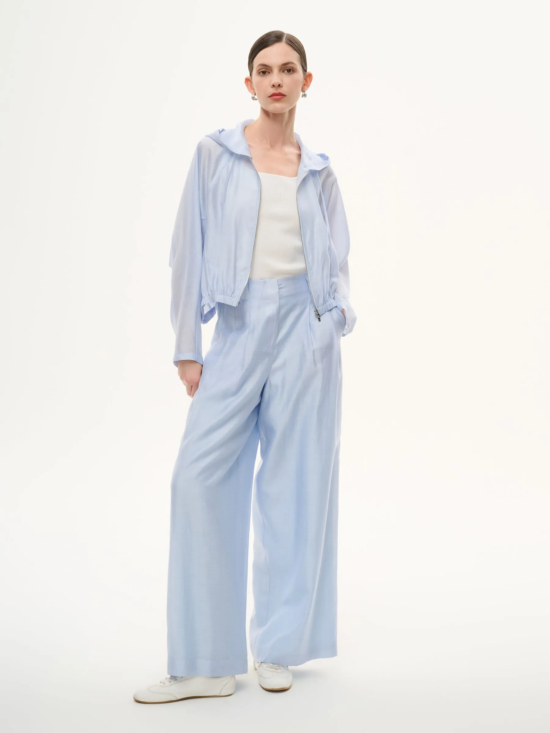 Tencel Acetate Linen Blend Women Straight Leg Pants sold by Goelia product image thumbnail 5