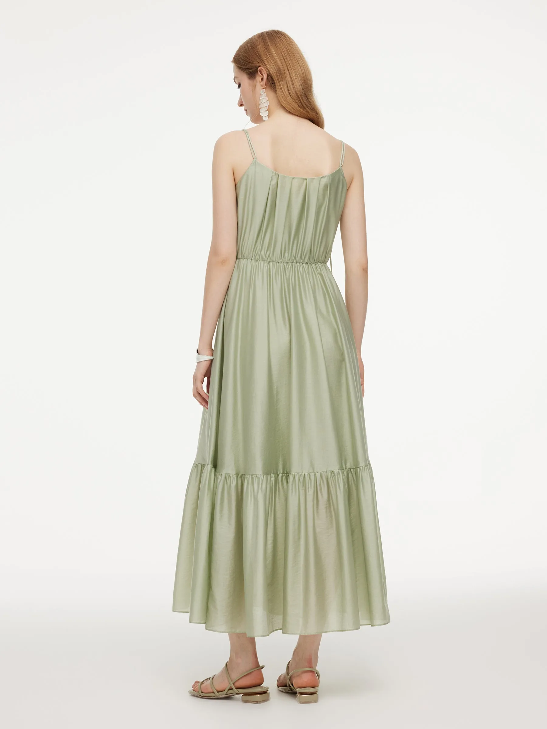 Tencel Blend Women Strap Maxi Dress sold by Goelia product image thumbnail 4