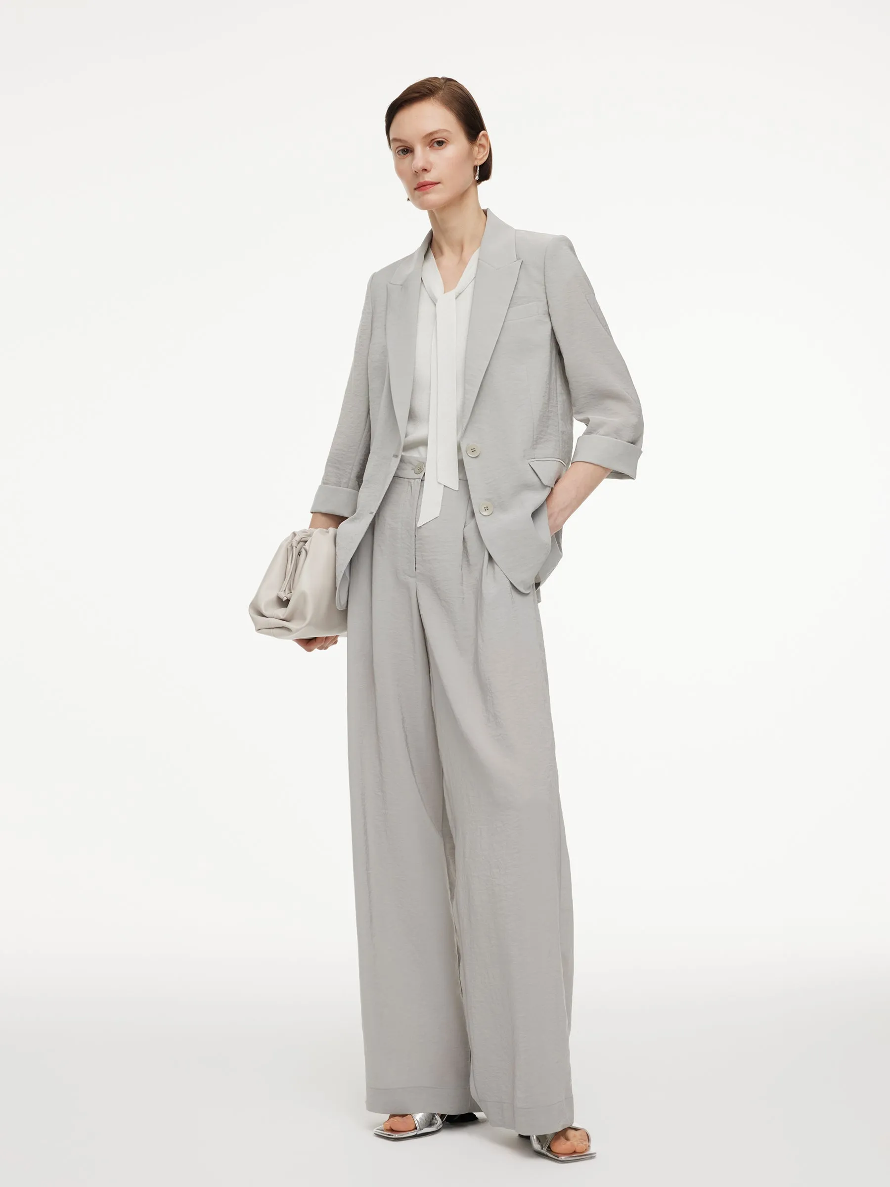 Triacetate Blend H-Line Women Blazer sold by Goelia product image thumbnail 3