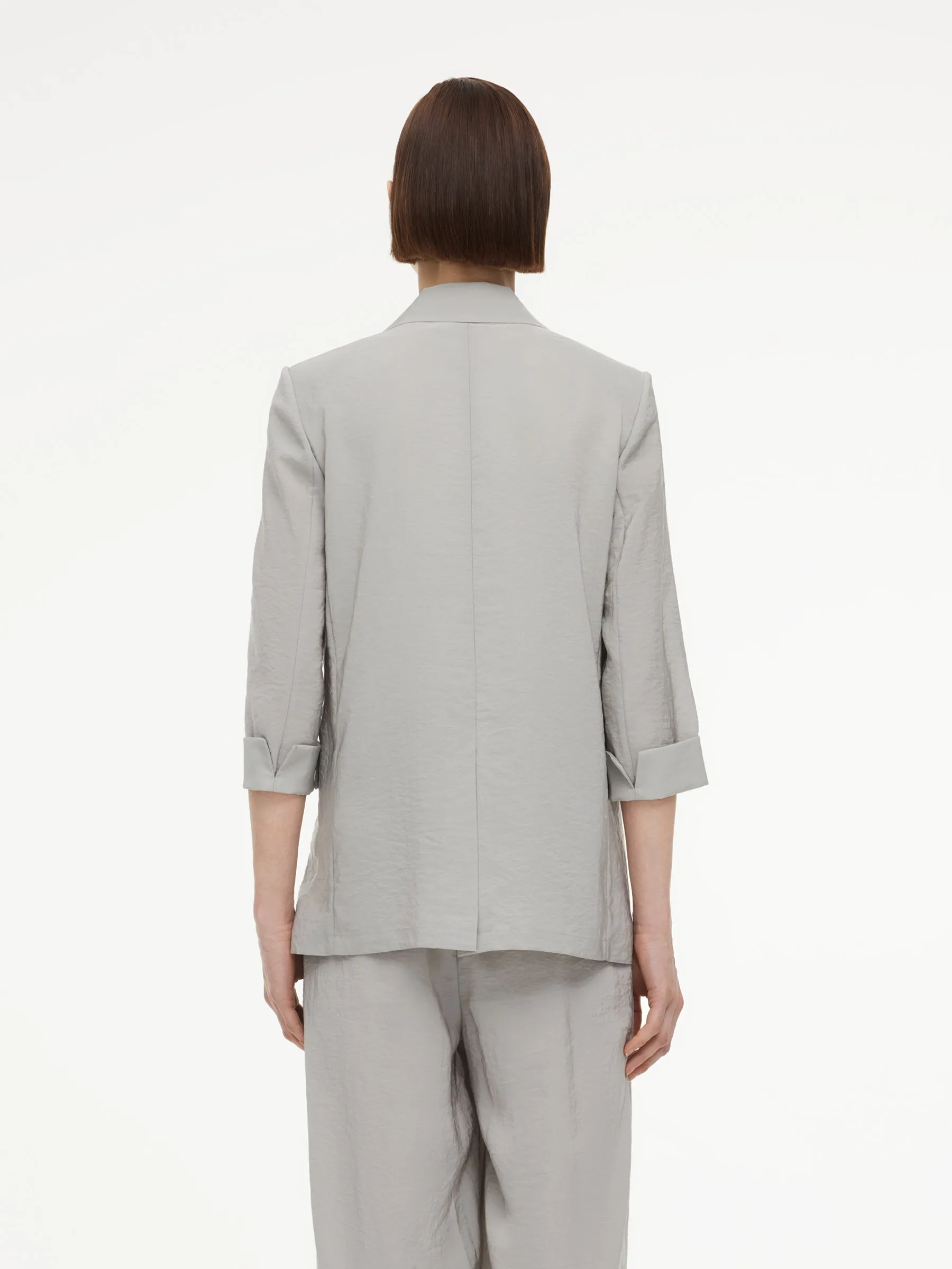 Triacetate Blend H-Line Women Blazer sold by Goelia product image thumbnail 4