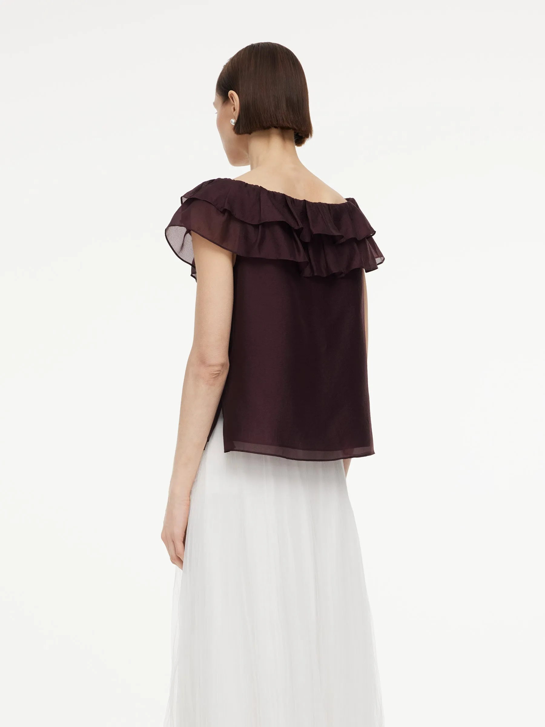 Convertible Ruffle Neck Women Top sold by Goelia product image thumbnail 4