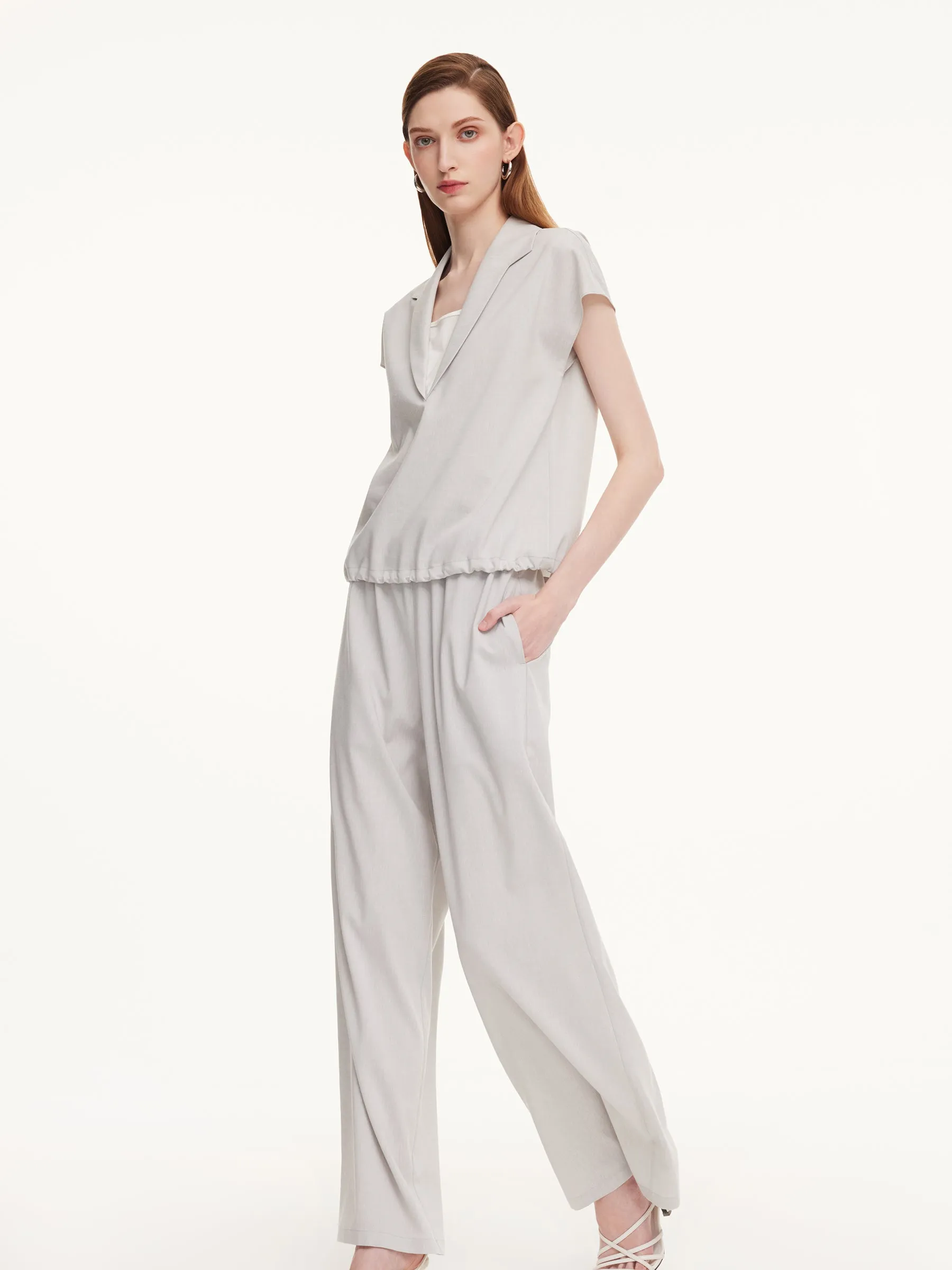 Tencel Linen Blend Top And Pants Two-Piece Set sold by Goelia product image thumbnail 4