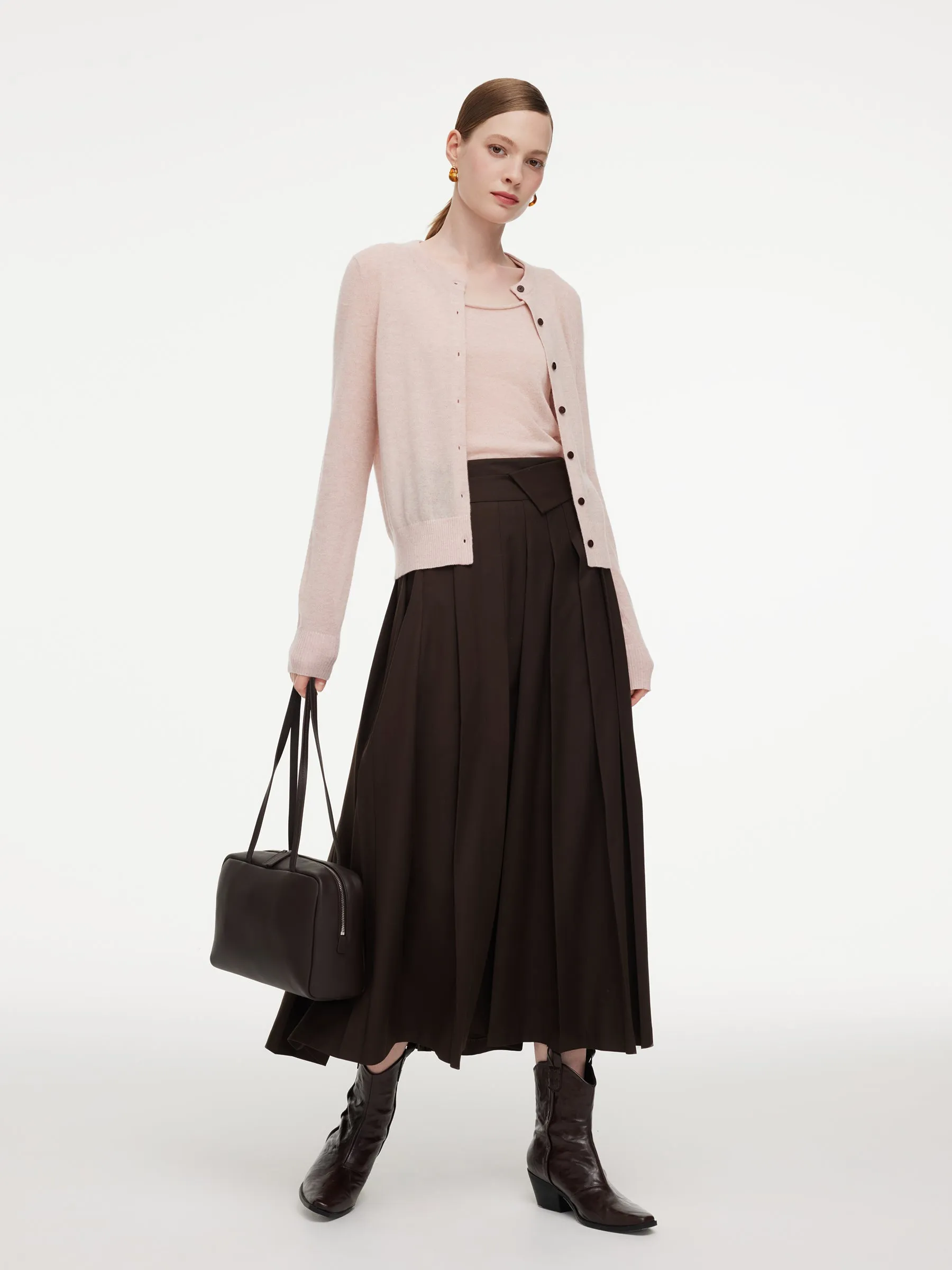 Wool Blend Cardigan And Tank Top Two-Piece Set sold by Goelia product image thumbnail 2