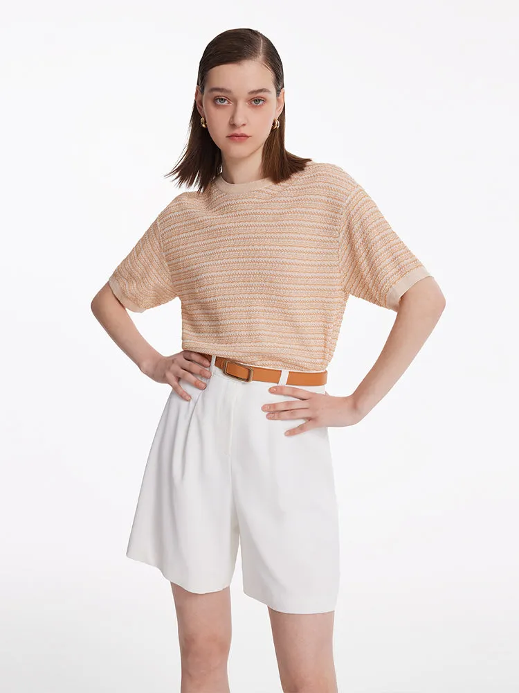 Pullover Jacquard Women Knit Top sold by Goelia