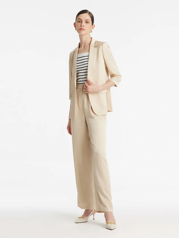 Acetate One Button Women Blazer sold by Goelia product image thumbnail 2