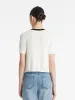 Contrast Trim Knitted Cardigan And Camisole Two-Piece Set sold by Goelia