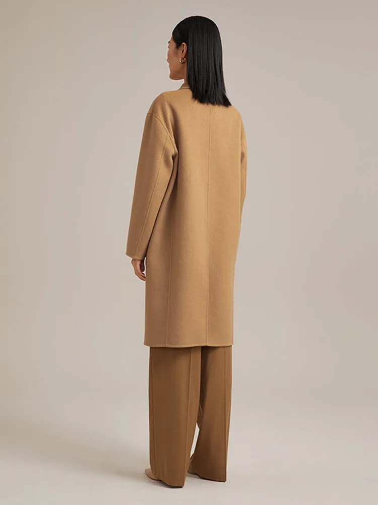 100% Cashmere Double Face Coat sold by Goelia product image thumbnail 3