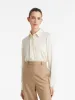 22 Momme Mulberry Silk Ruffle Women Shirt sold by Goelia