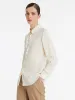 22 Momme Mulberry Silk Ruffle Women Shirt sold by Goelia