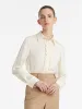 22 Momme Mulberry Silk Ruffle Women Shirt sold by Goelia