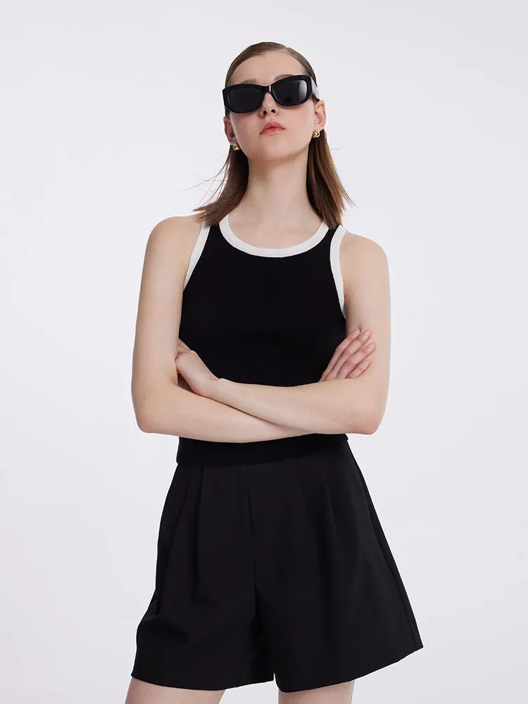 Acetate Cotton Knitted Striped Tank Top sold by Goelia product image thumbnail 3