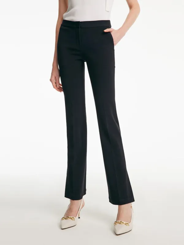 Acetate Stretchy Slight Flared Pants sold by Goelia