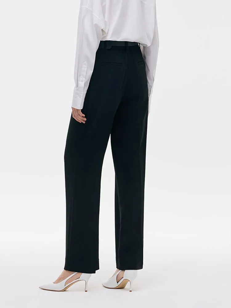 Acetate Straight Pleated Women Pants sold by Goelia product image thumbnail 3