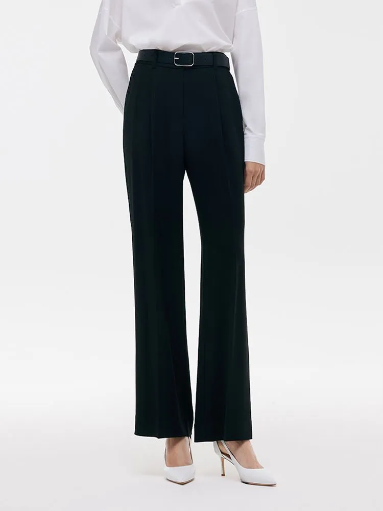 Acetate Straight Pleated Women Pants sold by Goelia