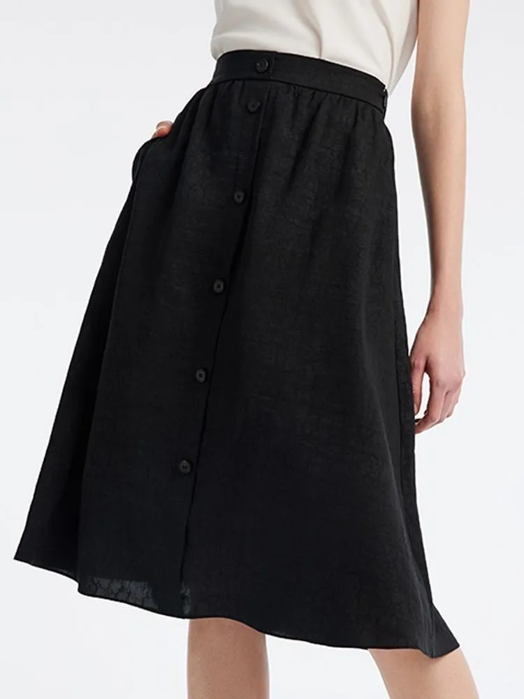 Xiang Yun Silk Knee-Length Women Skirt sold by Goelia