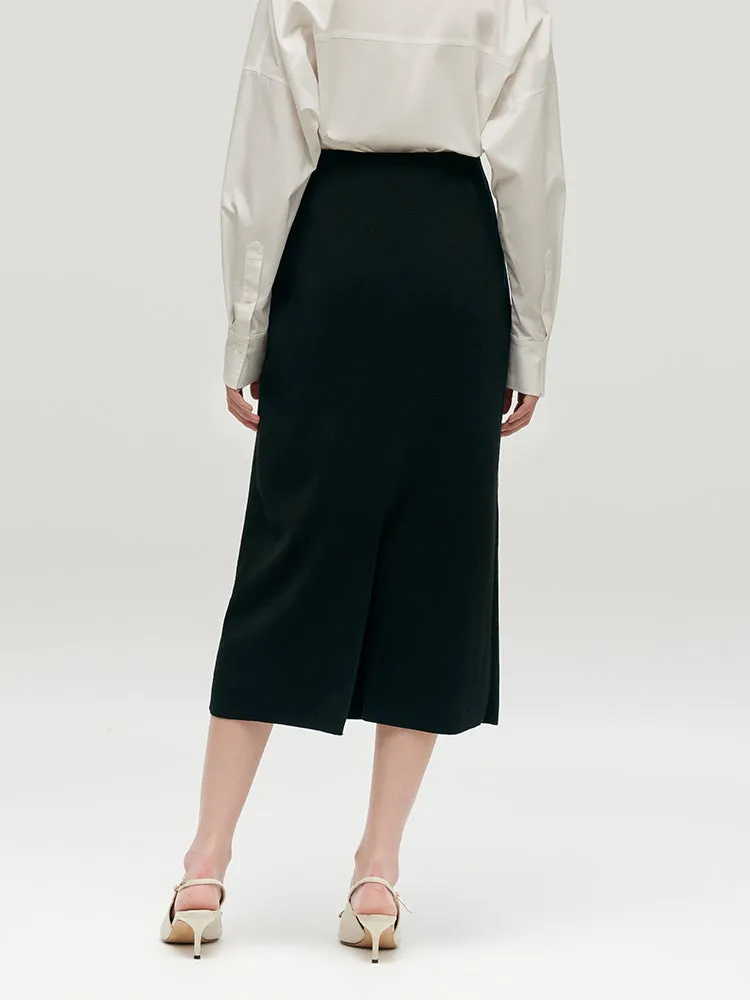 Tencel A-Line Knit Women Skirt sold by Goelia product image thumbnail 3