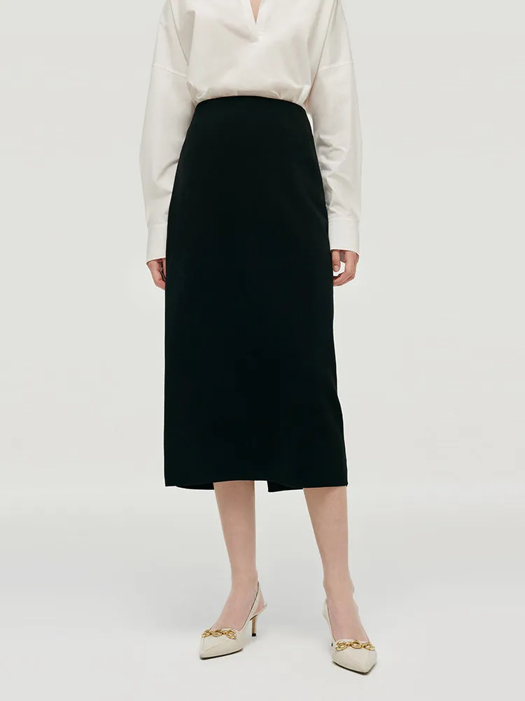 Tencel A-Line Knit Women Skirt sold by Goelia