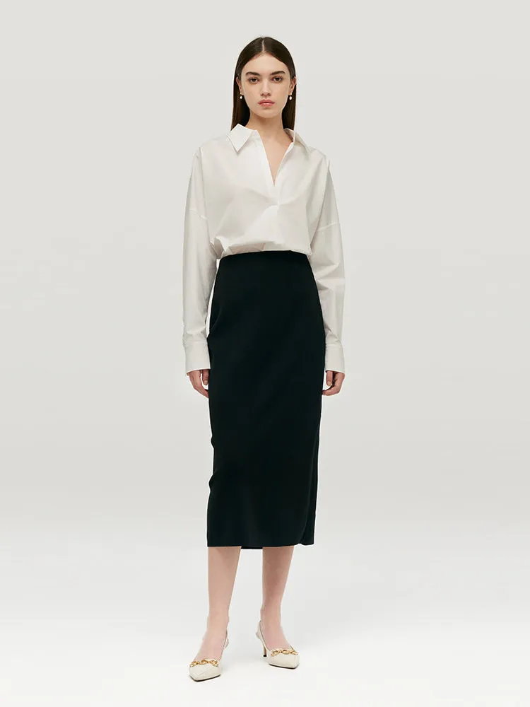 Tencel A-Line Knit Women Skirt sold by Goelia product image thumbnail 2