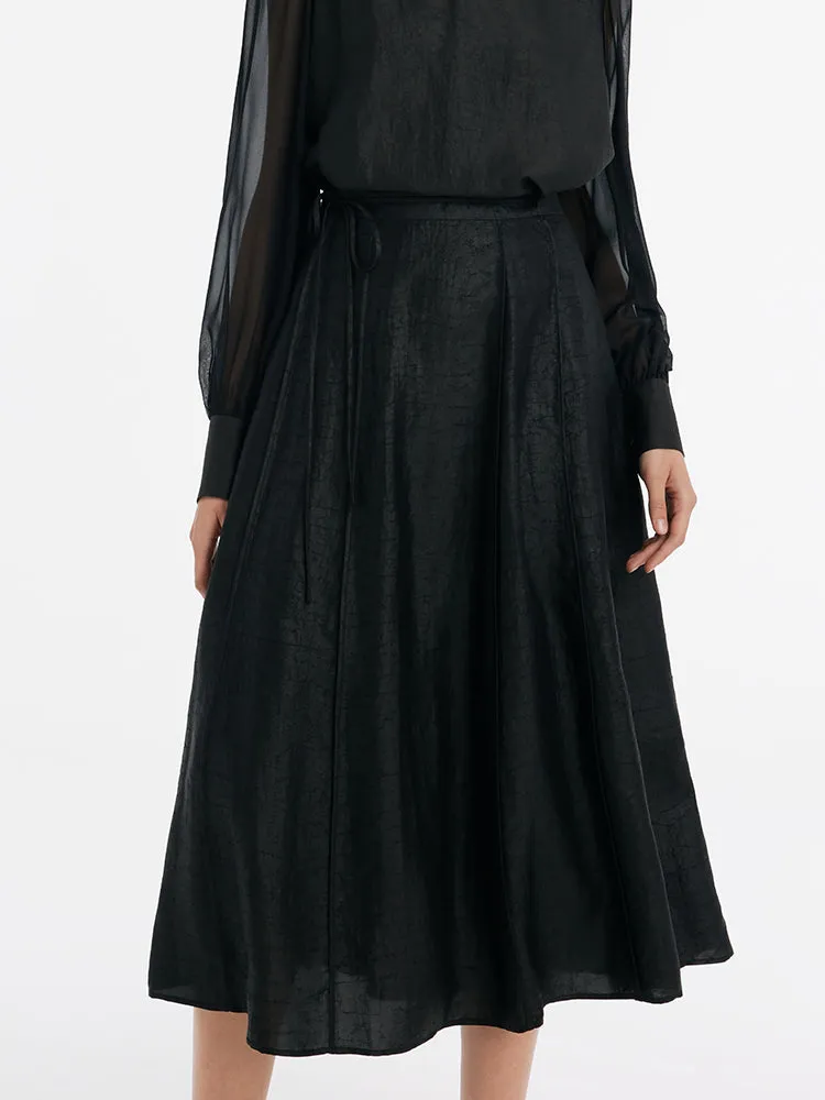 18 Momme Xiang Yun Silk Women Skirt sold by Goelia